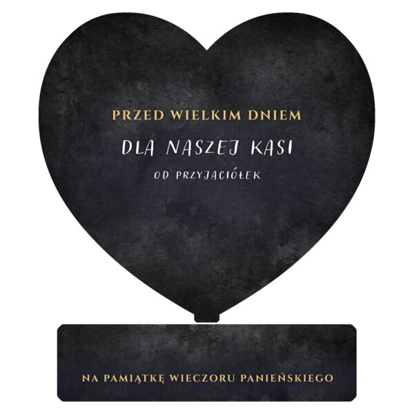 Serce pamiątkowe na wieczór panieński -